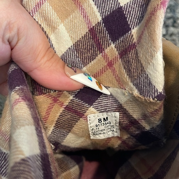 Sperry Women's Tan Plaid Ankle Boots - Picture 7 of 8